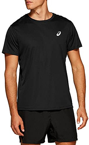 ASICS Herren Core Shortsleeve Top Laufbekleidung Laufshirt Performance Black - Schwarz M