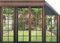 Stick & Go Repositionable Self Adhesive Dolls House Wallpaper 1:12 Scale (1 Sheet) - Feature Wall/French Windows - No. 180