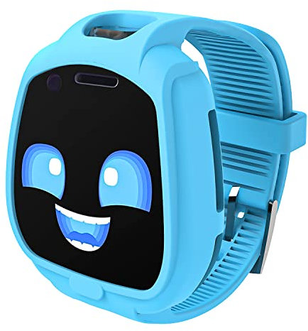 Polyjoy Sport Armband Kompatibel mit Little Tikes Tobi 1 2 Roboter Smartwatch, Ersatz Weich Silikon Sport Gurt mit Hülle Schutzhülle Stoßfest Kinderschutzhülle- Blau(Beinhaltet Keine Uhr)