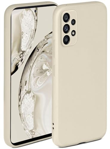 ONEFLOW Soft Case für Samsung Galaxy A53 5G Hülle aus Silikon mit Kameraschutz, Silikonhülle mit erhöhtem Schutz fürs Display, Backcover Schutzhülle, weiche Handyhülle, Creme