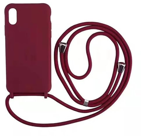 WenBaby Handykette für Samsung Galaxy S20 Hülle mit Band,Handyhülle mit Schnur zum Umhängen Silikon Seil Necklace Schutzhülle mit Kordel Tasche Case TPU Bumper für Galaxy S20- Rot
