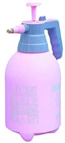 Natudeco Flacone Spray da Giardino da 2 Litri Annaffiatoio in Plastica Spruzzatore d'Acqua Versatile Flacone Spray Ispessito Ad Alta Pressione con Ugello Regolabile per Giardinaggio(Rosa)