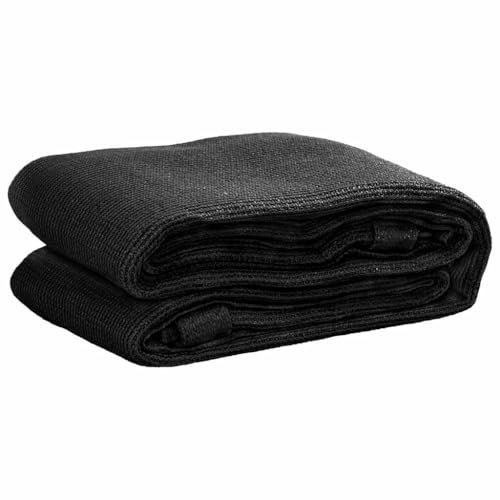 vidaXL Tent Carpet - Black, 250x250 cm, High-Density Polyethylene, Weather & Water Resistant, Low Maintenance, Outdoor Use - Camping/Caravan Awning/Patio