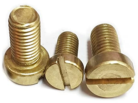 5-100pcs M2 M2.5 M3 M4 M5 M6 M8 Vite a testa cilindrica in ottone DIN84 Vite in ottone Bullone in ottone GB65 (Color : M8x20 (5pcs))