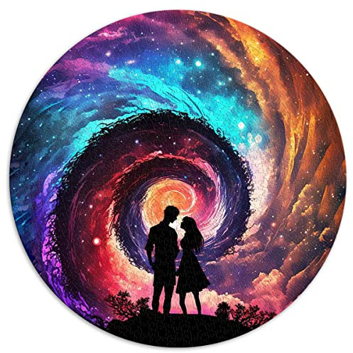 1000-teiliges Puzzle The Edge of The Universe Kreispuzzles für Erwachsene und Kinder Kartonpuzzles für Familienspaß und Spieleabend (Größe 67,5 x 67,5 cm)