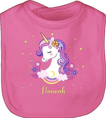 Baby Lätzchen - Einhorn Geschenk Einhörner I Unicorn - Unisize - Pink - personalisierte mädchen unicorns name latz einhörnern with lã¤tzchen personalisierter und personlisierte turnsackerl
