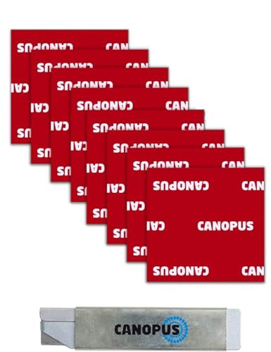 CANOPUS 3M Double Sided Pads Heavy Duty Waterproof 8PCs (38mm x 38mm) VHB 5952 Extra Strong Sticky Pads for Rear Mirror, Dash Cam, Windscreen, Door Bell, Adhesive Pads, Number Plate Pads, Black