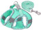 Hundegeschirr Kleine Hunde mit Leine, Step-in Geschirr Air Mesh Reflektierend Atmungsaktiv Brustgeschirr Sicherheitsgeschirr Katzengeschirr Welpengeschirr Katzengeschirr für Kleine (Mint Green, M)
