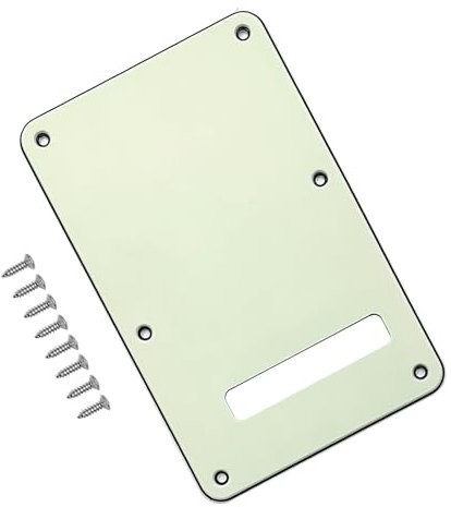 Musiin Electric Guitar Back Plate compatible with Strat/Stratocaster Tremolo Cavity Cover Tremolo Cover with Pickguard 6 Screws for Easy Installation (Mint)