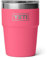 YETI Rambler Cup, Vacuum Insulated Stainless Steel Stackable Cup with Magslider Lid, Tropical Pink, 16 oz (473 ml)