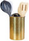 Darware Hammered Gold Kitchen Utensil Holder / 7-Inch Tool Caddy, Store All Your Wooden Spoons, Spatulas, & More