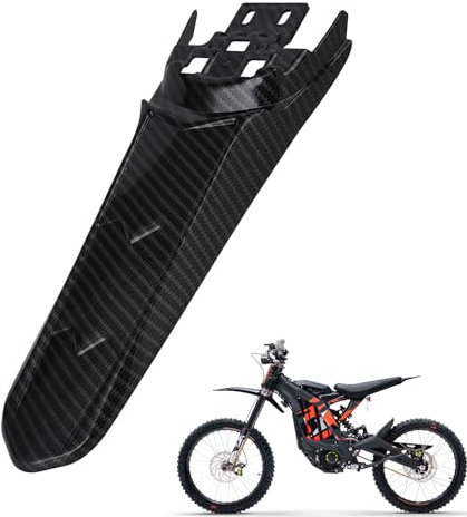 Sur Ron verlängerter Heckkotflügel, Motorrad-Hinterradschutzblech, ABS-Kunststoff, für Surron Light Bee X/S Elektro-Dirt-Bike, Kohlefaser-Muster