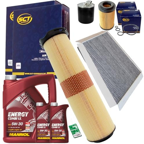 BandelOne enthält Inspektions Satz Paket+7L Motoröl für E Klasse W211 S211 200 220 Cdi