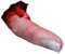 Accessoire de doigt sanglant, accessoire de doigts coupés - Horreur Simulé Doigt Sanglant - Faux doigt sanglant en résine solide pour Halloween, simulation de doigt sanglant pour effrayer les amis