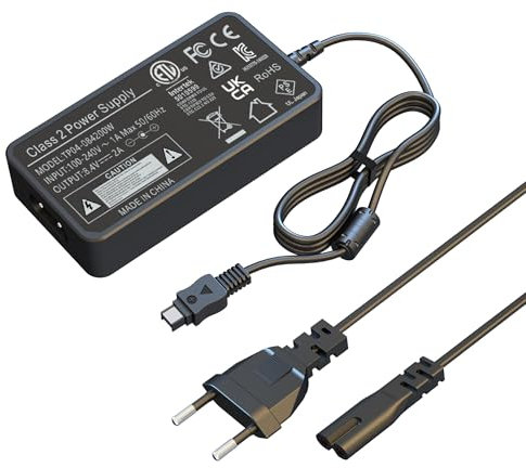 HYCTP AC-L200 Netzteil Adapter, Für Sony Handycam DCR-DVD7 DVD105 DVD108 DVD203 DVD205 DCR-SR45 DCR-SR47 DCR-SR68 DCR-SR80 Kameras Camcorder/AC L200 Kamera Ladegerät