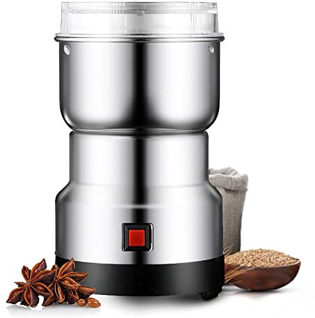 KKMNDE Molinillo De Grano Eléctrico De 300 Ml, Mil De Grano Eléctrico Portátil para Semillas Y Nueces, Materiales Secos, Especias, Hierbas, Molinillo De Café, Cocina I