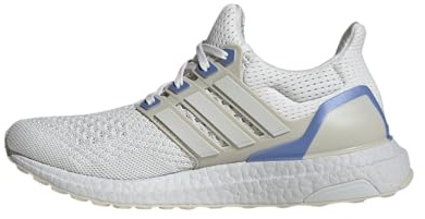 adidas Women's Ultraboost 1.0 Sustain Sneaker, Crystal White/Crystal White/Powder Yellow, 6.5 UK