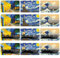 GTOTd The Starry Night Credit Card Sticker Bankkarten Aufkleber (12 Stück),EC Karten Landscaping Sticker, Geschenke Dekor fur Transport Debitkartenhülle Bankkarten Für Damen Herren