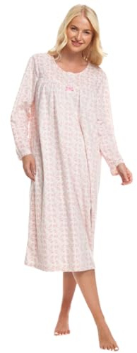 Suzy & Me Chemise de Nuit en Polaire Douce à Manches Longues pour Femmes