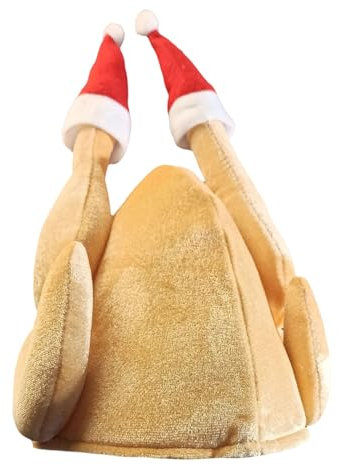 Hendl Hut Lustige Hut Männer und Frauen Hähnchen Hut Hendlhut Brathähnchen Hut Chicken Hat Lustige Kopfbedeckung für Karneval oder Weihnachten Partyhut Halloween hanksgiving Winter
