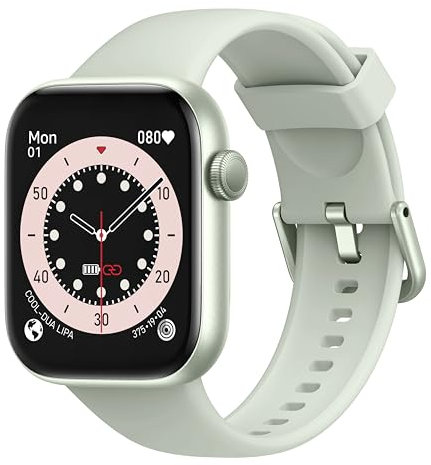 AcclaFit Smart Watch for Women Men with Bluetooth Calls, 1.85 Inch HD Smartwatch with 140+ Sports Modes, Waterproof IP68 Fitness Watch with Pedometer/Heart Rate Monitor/Sleep Monitor for Android/iOS