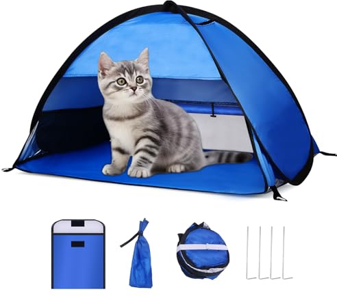 Strand-Sonnenschutz, sofortiger Sonnenschutz, Popup-Überdachung, automatisches Schattenzelt für Camping, tragbar, winddicht, wasserdicht, mit Handy-Ständer mit Zeltnägeln, mit atmungsaktivem Netz, 70