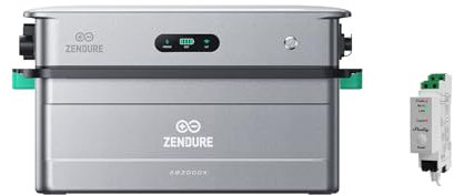 Zendure SolarFlow 2400 AC, Gestion de Puissance Couplé IA AC Système, Gestion du Stockage d'Énergie Domestique, Entrée AC 2400W, Sortie 2400W, 17,28kwh Capacité Extenable, TOU, AB3000X, Shelly pro 3EM