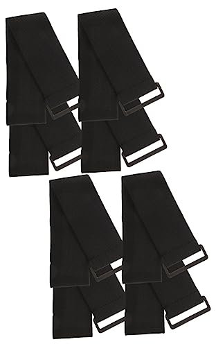 Gadpiparty 2 Sätze Elastisches Armband Schwarzes Schleifenband Kabel Einziehbar Gestell Elastische Klettverschlüsse Armschlaufe Für Nachtfahrwerk Vermischt Black 4 Stück * 2