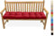 Lsjoaw Bankauflage Bankkissen 110X35X8CM Sitzauflage Sitzkissen Bank Bankpolster Sitzpolster Auflage für Gartenbank Sitzbank & Hollywoodschauke Outdoor/Indoor,Color#20 Rot