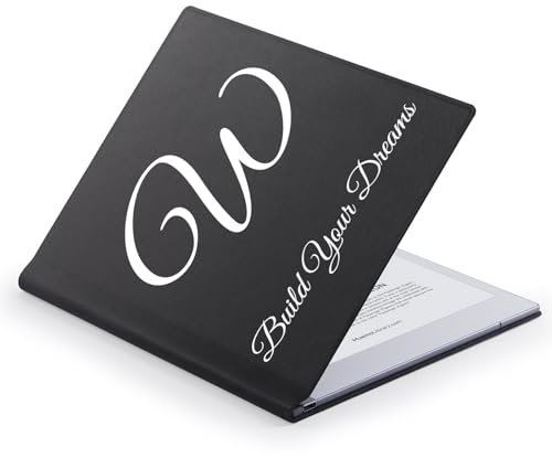 OLAIKE Funda Personalizado para Remarkable 2 Paper Tablet 10.3 - 2020 Release, Personalizable con Inicial Impresa, Texto, Monograma, Nombre y Logo (Negro)