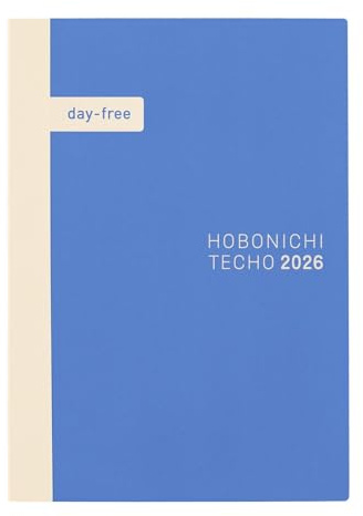 Hobonichi Techo 2026 Day-Free Book – A5, Japanese, Monthly, January start, Monday start
