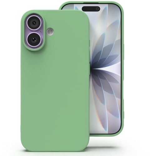 Zuvirelx Silikon Hülle für iPhone 17 - Minzgrün | Dünne, Rutschfest, Weiches Griff, Minimalistisch, Taschenpassend, Stoßfest Handyhülle