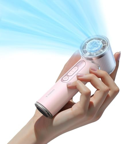 TORRAS iva Ventilador de mano con enfriador de hielo, color rosa