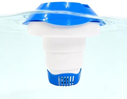 Floating Dispenser Chlorine, Tablet Pool Dispenser, Pool Water Cleaning Unit, Floating Storage, Maintenance Items for Backyard, Outdoor Residential Commercial Hotel