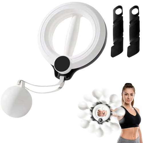 Arms and Shoulder Exercise Equipment, 360° Smart Flabby Arm Exerciser with Digital Tracker, 1.21lbs PC Hand-Crank Forearm Workout for Upper Body Toning