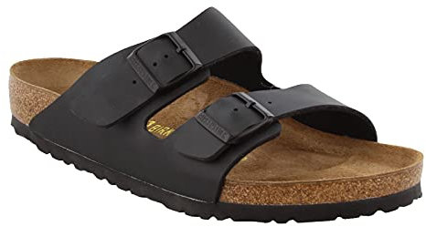 Birkenstock Arizona Birko-flor, Slides Unisex Adulto, Black 051793, 40 EU Stretta