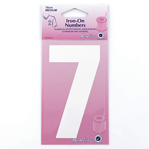 Iron-On Number 7 White