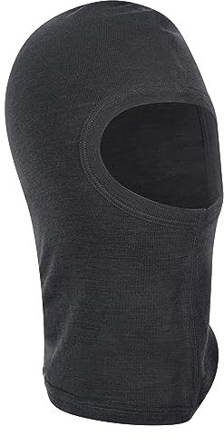 Mountain Warehouse Merino Balaclava - Lightweight Winter Ski Mask, Breathable, Naturally Antibacterial Face Mask, Warm Neck Warmer - Protection from Wind, Dust & Cold Dark Grey M-L