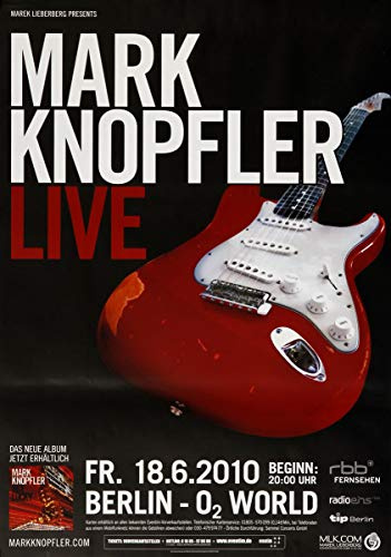 Mark Knopfler - Privateering, Berlin 2010 » Konzertplakat/Premium Poster | Live Konzert Veranstaltung | DIN A1 «