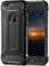 iPhone 7 Hülle, Coolden® Premium [Armor Serie] Militärstandard Outdoor Stoßfest Cover Microfaser Silikon + Carbon Bumper Air Cushion Ecken Schutzhülle für iPhone 7 Handyhülle iPhone 7 (Schwarz)