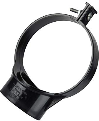 Polypipe 110mm 4 Soil Pipe Strap On Boss for Waste Pipe Bolt Type Fix Black SG40B