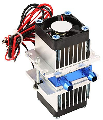 Thermoelektrischer Kühler, DC12V DIY Halbleiter Thermoelektrischer Kühler Peltier Refrigeration Wasserkühlgerät für die Kühlung kleiner Räume, Lernen der Halbleiterkühlungstheorie usw.(120W)