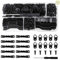 Haisheng Picture Hanging Kit - 240 PCS Hooks & Screws, 1 PCS Screwdriver for Frames, Mirrors & Paintings (Black)