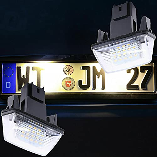 LED Kennzeichenbeleuchtung warmweiß von Recambo passend für Citroen Berlingo | C3 + Picasso | C4 | C5