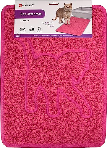 Flamingo LITTER TRAY MAT FOR CATS ROSIE FUCHSIA 35x48CM