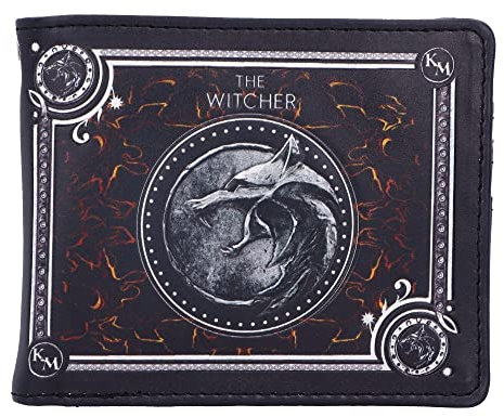 Nemesis Now Offiziell lizenzierte The Witcher Geldbörse, Schwarz, 11,5 cm, Schwarz, 11,5 cm, Klassisch