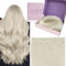 Invisible Clip in Extensions Echthaar Blond 30cm 3 Stücke 50g Echthaar Extensions Clip Weißblond Haarverlängerun mit Clips Günstig Farbe 1000
