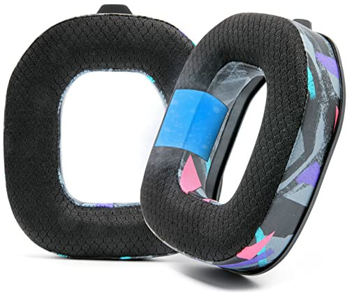 WC Freeze A40 – Ersatz-Ohrpolster aus Hybridgewebe mit kühlendem Gel, nur für Astro A40 TR, hergestellt von Wicked Cushions, verbesserte Haltbarkeit, Dicke und Schallisolierung | 90's Black