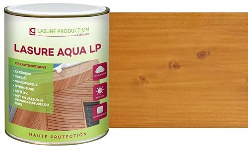LASURE À L'EAU AQUA LP-Chêne Moyen-Bidon de 1 l