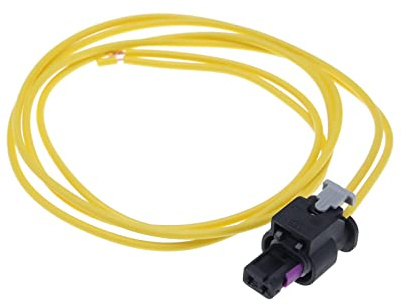 Micro Traders 2 Pin Fuel Pump Connector Cable Harness Replacement 4H0973702A Compatible with Audi Compatible with VW Automotive Sensor Connector Harness Plug
